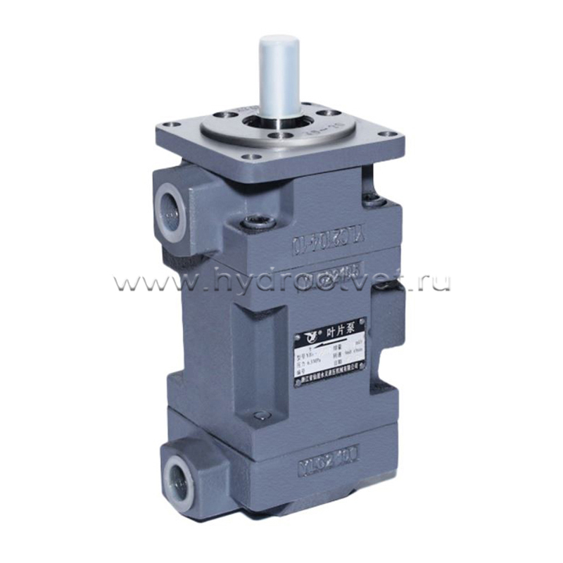 YB1-12.5/16U - Пластинчатый нерегулируемый сдвоенный насос с рабочим объемом 12,5+16 см3, взаимозаменяем с насосом НПл 12,5-16/6.3