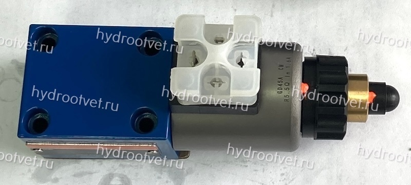 DBET-6X/50G24K4V - Пропорциональный предохранительный клапан Ду6 (пилот), давление регулировки до 50 бар, встроенные усилитель = нет