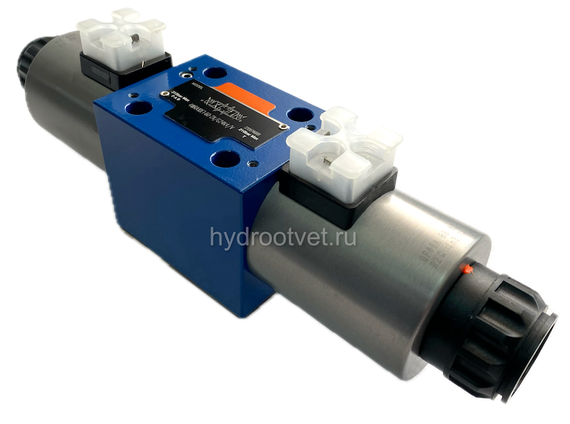 4WRA10E60-2X/G24K4/V - Пропорциональный распределитель без встроенного электронного усилителя Ду10, номинальный расход 60 л/мин, схема E