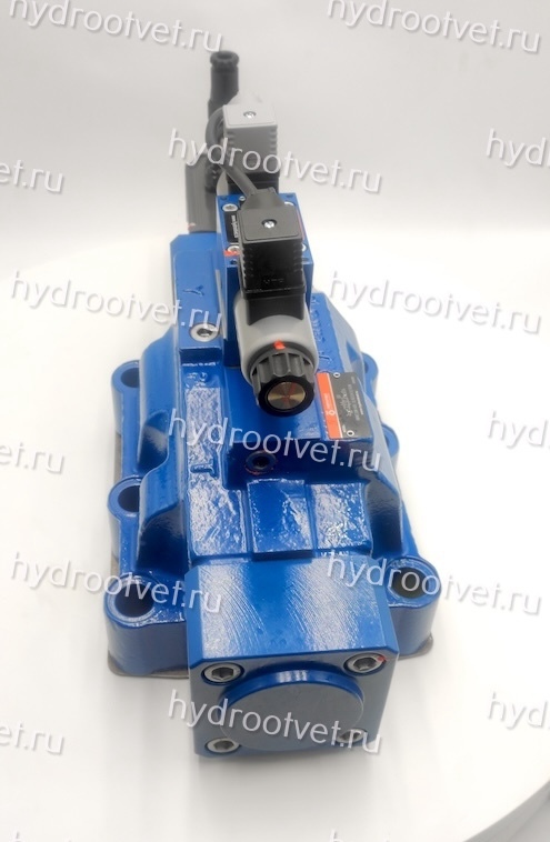 4WRKE32W6-600L-3X/6EG24K31/F1D3M - Пропорциональный распределитель с обратной связью по положению золотника и со встроенным усилителем (OBE), Ду32, F1 = 4-20 мА, номинальный расход 600 л/мин, схема W6-, каналы управления ET = X и Y - внешние