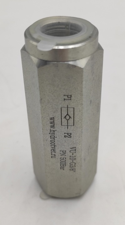 VU-10-G3/8 - Обратный клапан на высокое давление, резьба G3/8"