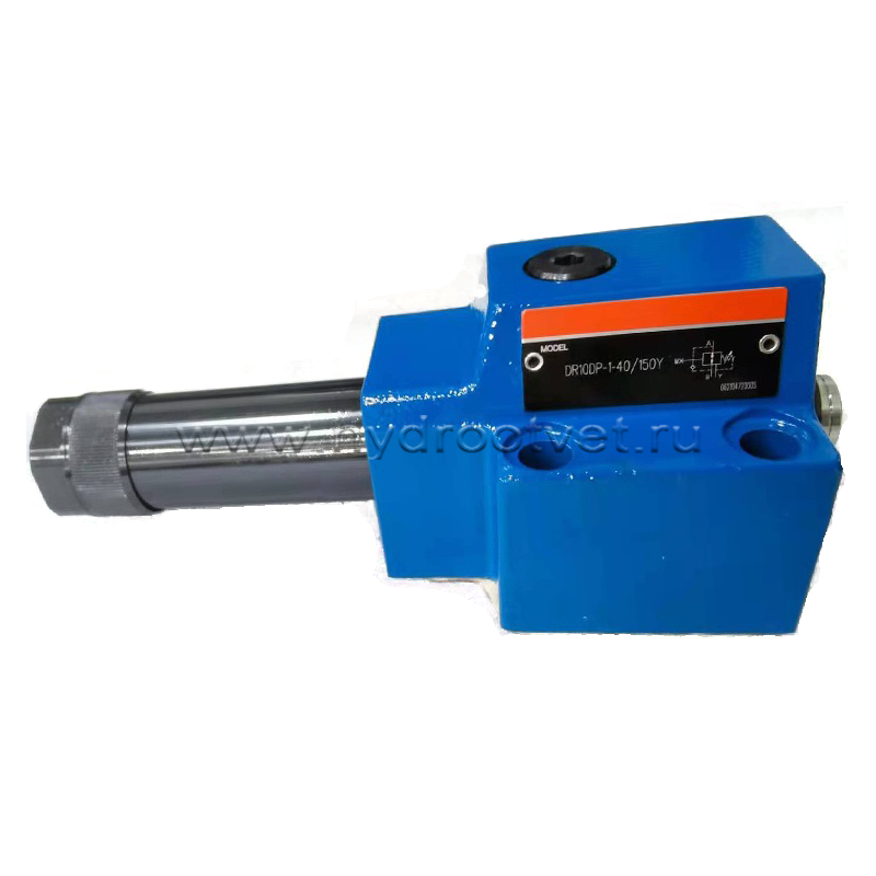 DR10DP1-4X/210Y - Редукционный клапан Ду 10 трехлинейный, прямого действия с давлением регулировки до 210 бар, 1 = рукоятка, обратный клапан - есть