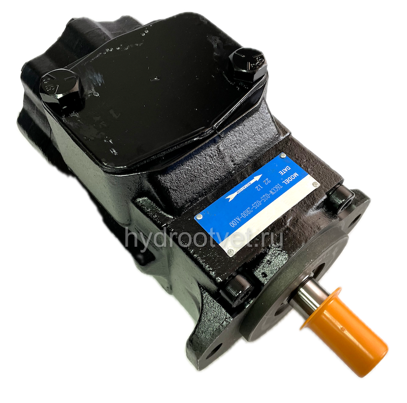 T6CCB25B251R00C100 - Пластинчатый нерегулируемый двухпоточный насос серии T6CC с рабочим объемом 79+79 см3