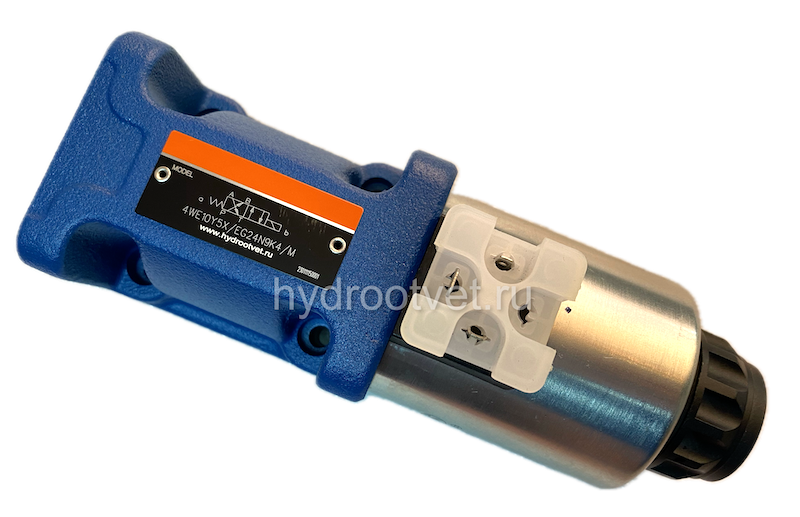 4WE10UA5X/EG24N9K4/M - Гидрораспределитель золотниковый Ду 10 (серия 5X) с электроуправлением G24, схема UA (134-1), возврат - пружинный