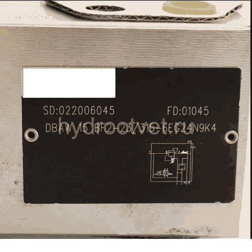DBA15F2-2X/100 - Предохранительный блок насоса Ду16 с давлением настройки до 100 бар