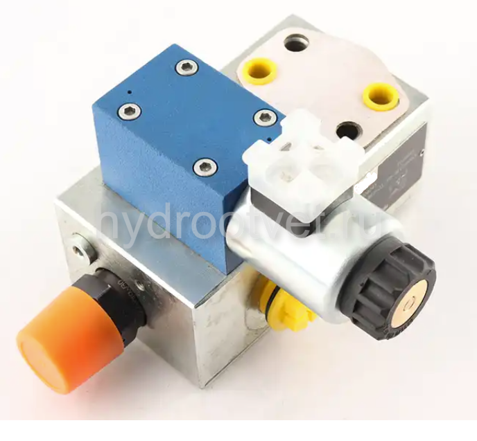 DBAW15BF2-2X/200-6EG24N9K4 - Предохранительный блок насоса Ду16 с давлением настройки до 200 бар, с разгрузкой B = открыт с электроуправлением G24