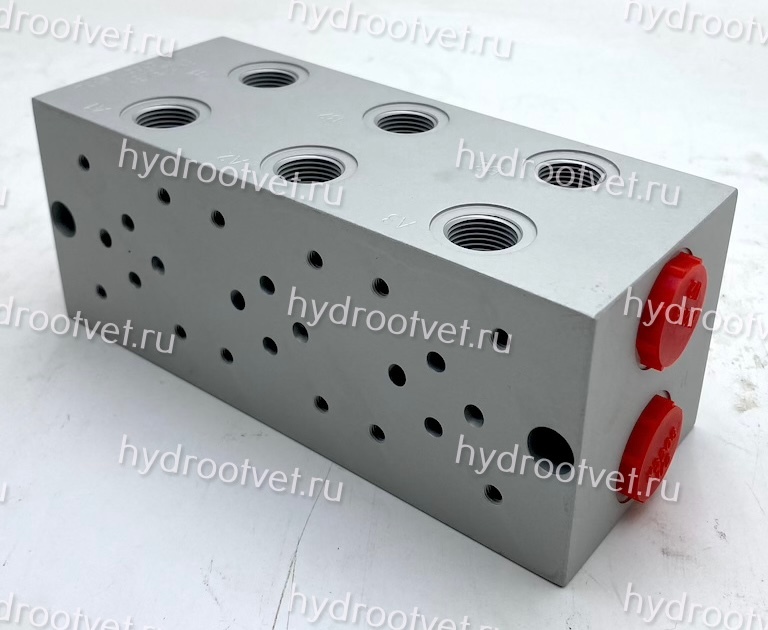 EM213/3Y - Треххместная присоединительная плита для гидравлических распределителей и клапанов NG6 (аналог DR06/30)