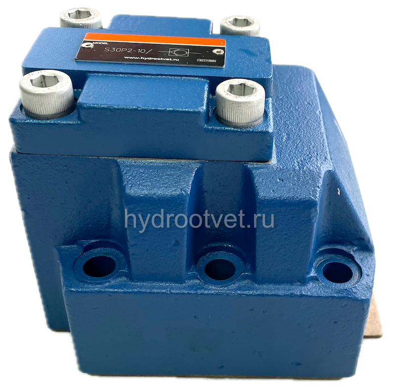 S30P2-10/ - Обратный клапан для монтажа на плиту Ду32, давление открытия 1,5 бар, уплотнение NBR