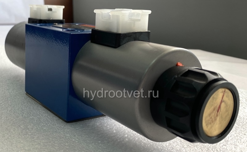 4WRA10E60-2X/G24K4/V - Пропорциональный распределитель без встроенного электронного усилителя Ду10, номинальный расход 60 л/мин, схема E