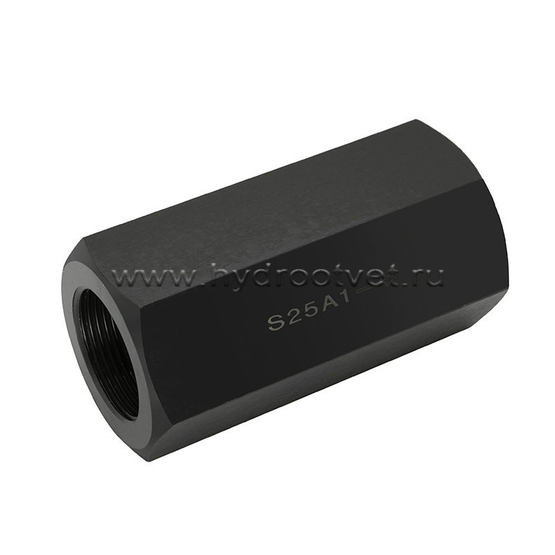 S25A5/1 - Обратный клапан трубного монтажа Ду25, G1 1/4 с давлением открытия 5 бар
