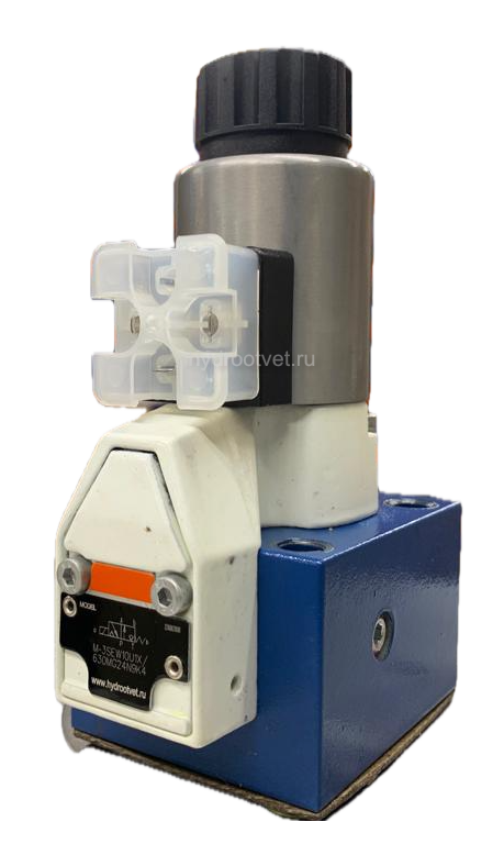 M-3SEW10U1X/630MG24N9K4 - Гидрораспределитель седельного типа Ду 10 с электроуправлением на 630 бар, схема U