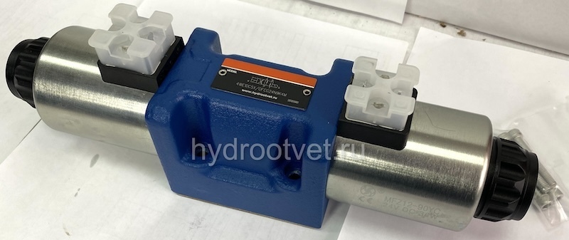 4WE10G5X/EG24N9K4/M - Гидрораспределитель золотниковый Ду 10 (серия 5X) с электроуправлением G24, схема G (64), возврат - пружинный