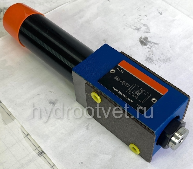 ZDR6DA2-4X/75Y - Редукционный клапан Ду 6 трехлинейный модульного монтажа с давлением регулировки до 75 бар, регулирует в канале A, обратный клапан - есть