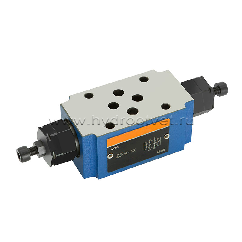 Z2FS6-3-4X/2QV - Дроссель Ду 6 модульного монтажа, в канале А и В, настройка 2Q = Стандартная