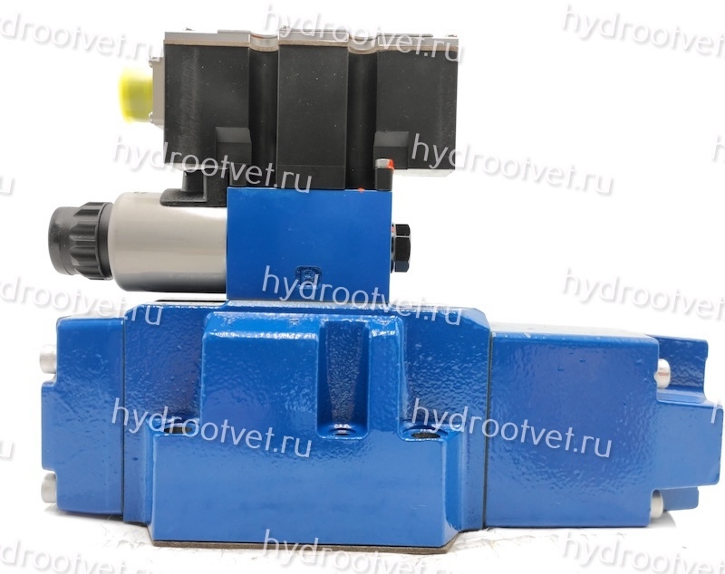 4WRZE16EA150-7X/6EG24ETK31/A1M - Пропорциональный распределитель Ду16 со встроенным усилителем (OBE), номинальный расход 150 л/мин, схема EA, каналы управления ET - X и Y - внутренние, сигнал управления ± 10 В