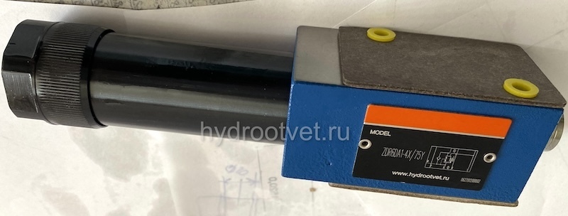 ZDR6DA1-4X/75Y - Редукционный клапан Ду 6 трехлинейный модульного монтажа с давлением регулировки до 75 бар, регулирует в канале A, обратный клапан - есть