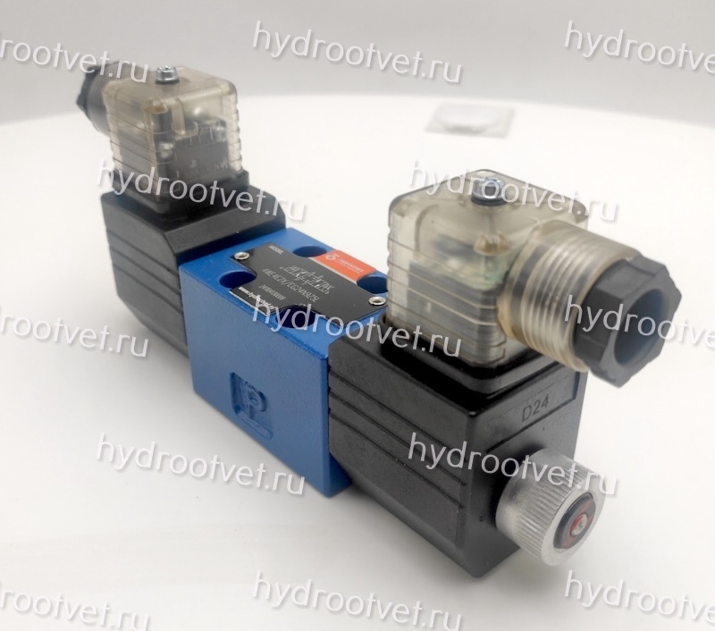 4WE4E2X/CG24N9Z5L - Гидрораспределитель золотниковый Ду 4 (CETOP02) с электроуправлением, схема E (44), электроуправление G24, возврат - пружинный