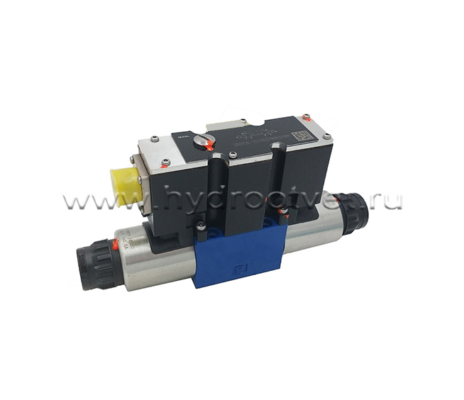 3DREPE6A-2X/45EG24K31/A1M - Пропорциональный редукционный клапан Ду 6 трехлинейный (пилот) со встроенным усилителем (OBE), A1 = ±10 В, давление регулировки до 45 бар, схема A