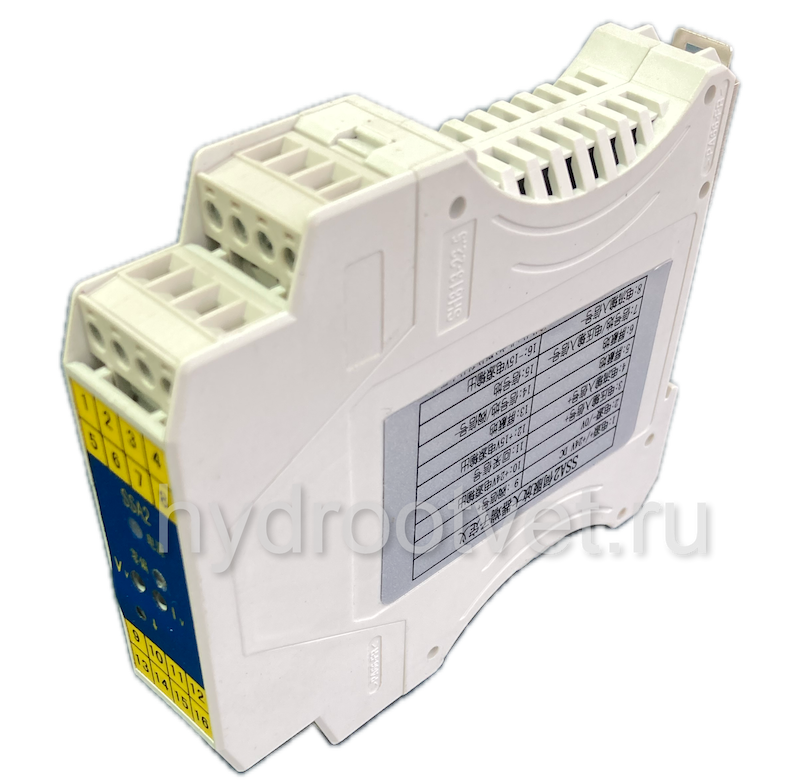 SSA2 - Внешний усилитель для сервоклапанов, питание 24В пост.тока, монтаж на DIN-рейку, входной сигнал ±10В или 4…20 мА