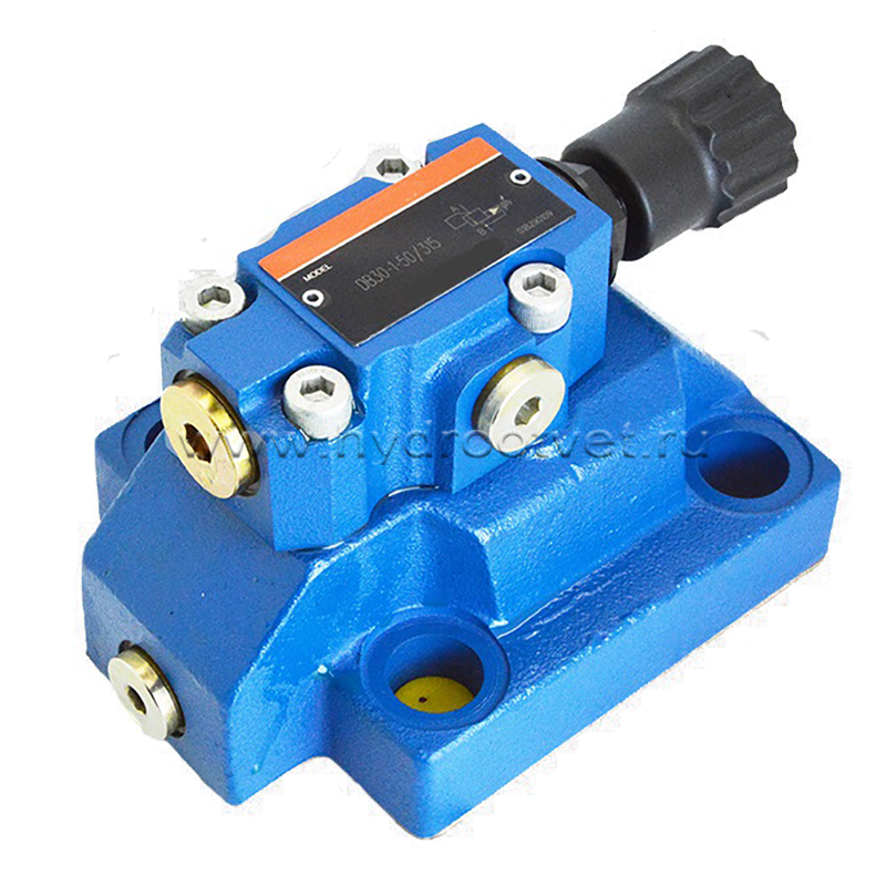 DB30-1-5X/350 - Предохранительный клапан Ду32 с давлением настройки до 350 бар, управление - X и Y - внутренние