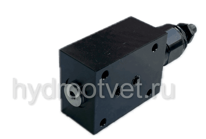 DBDH6P1X/200 - Предохранительный клапан прямого управления Ду6, давление регулировки до 200 бар, тип монтажа - на плиту, элемент регулировки H = рукоятка