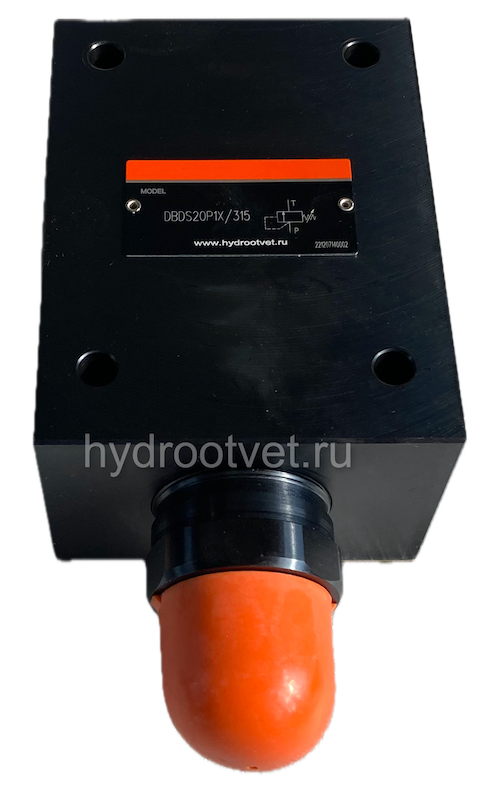 DBDS10P1X/100 - Предохранительный клапан прямого управления Ду10, давление регулировки до 100 бар, тип монтажа - на плиту, элемент регулировки S = винт