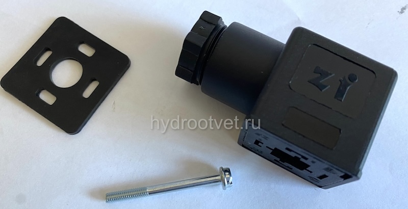 Штекер для реле или датчика давления, без индикации, черный, Z14