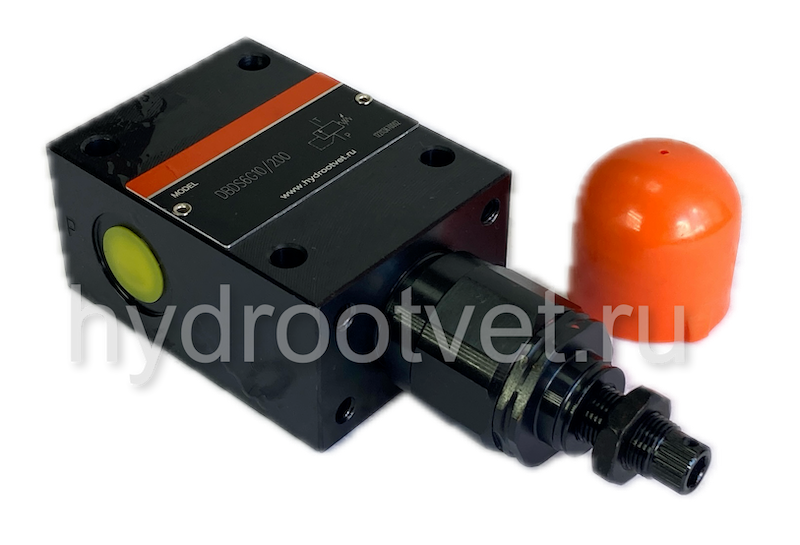 DBDS6G1X/400 - Предохранительный клапан прямого управления Ду6, давление регулировки до 400 бар, тип монтажа - резьбовой, элемент регулировки S = винт