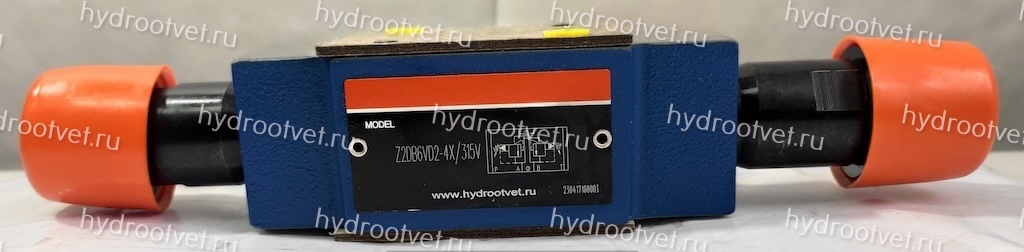 Z2DB6VD2-4X/100V - Предохранительный клапан Ду 6 модульного монтажа с давлением регулировки до100 бар, в каналах D = A → B и B → A