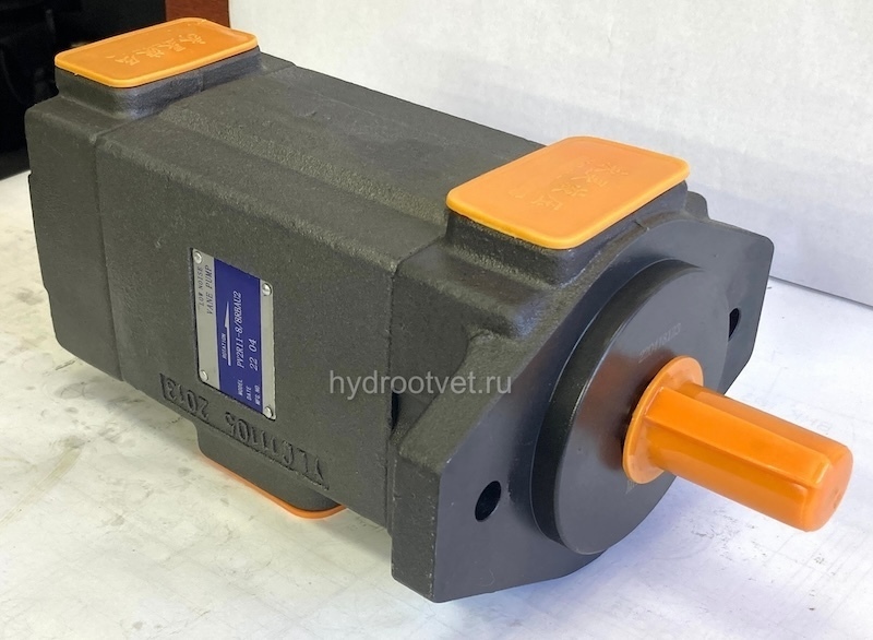 PV2R11-6/25RBAU1 - Пластинчатый нерегулируемый насос сдвоенный с рабочим объемом 6,1+24,4 см3, взаимозаменяем с насосом НПл 5-25/16