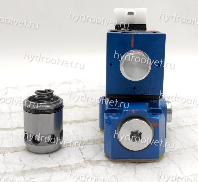 DBWC30B2-5X/315CG24N9K4 - Предохранительный клапан (картридж Ду32 с пилотным управлением) с давлением настройки до 315 бар, управление - X и Y - внутренние с разгрузкой B = открыт с электроуправлением G24