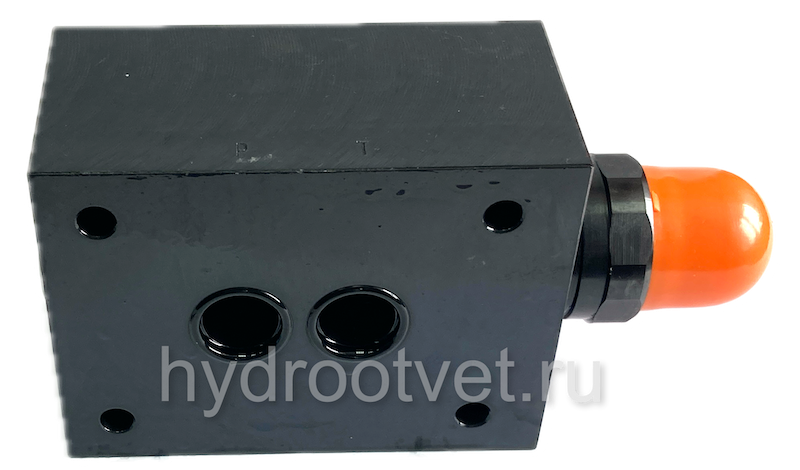 DBDS20P1X/100 - Предохранительный клапан прямого управления Ду20, давление регулировки до 100 бар, тип монтажа - на плиту, элемент регулировки S = винт