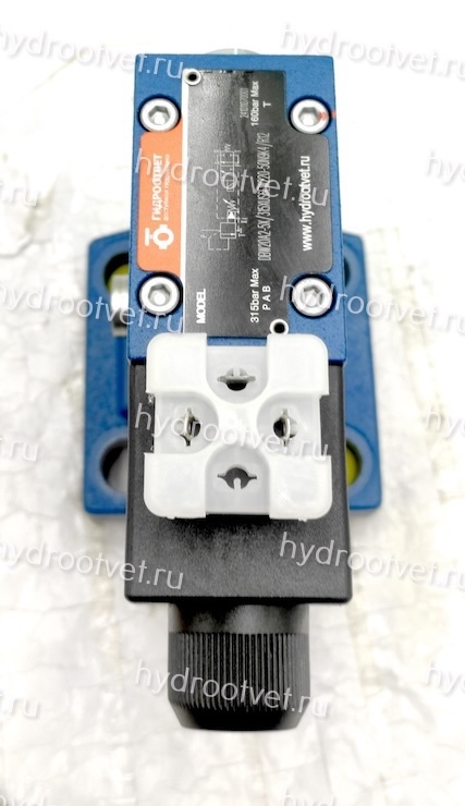 DBW20A2-5X/315YCW220-50N9K4 - Предохранительный клапан Ду25 с давлением настройки до 315 бар, управление - Y - внешний дренаж с разгрузкой A = закрыт с электроуправлением W220