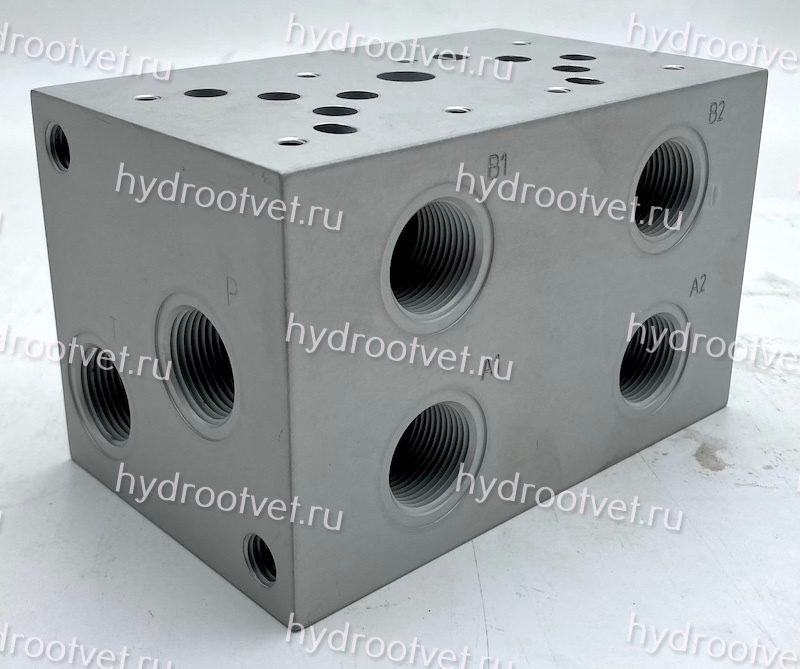 PD10-10A2-AL - двухместная плита для гидравлических распределителей и клапанов NG10