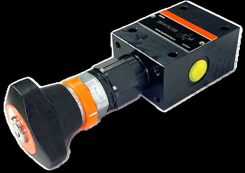 DBDA10G1X/100 - Предохранительный клапан прямого управления Ду10, давление регулировки до 100 бар, тип монтажа - резьбовой, элемент регулировки A = рукоятка с ключом