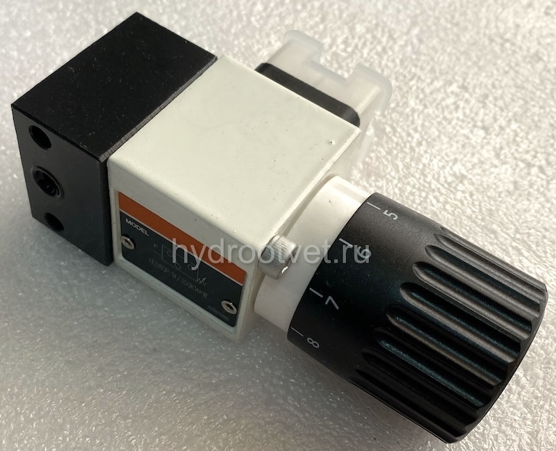 HED8OP-1X/200K14KW - Реле давление поршневое регулировка до 200 бар, монтаж на плиту, регулирующий элемент рукоятка со шкалой