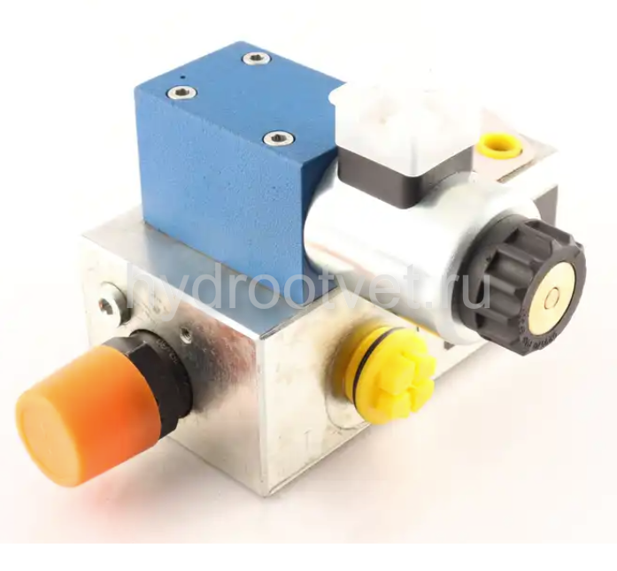 DBAW15BF2-2X/200-6EG24N9K4 - Предохранительный блок насоса Ду16 с давлением настройки до 200 бар, с разгрузкой B = открыт с электроуправлением G24