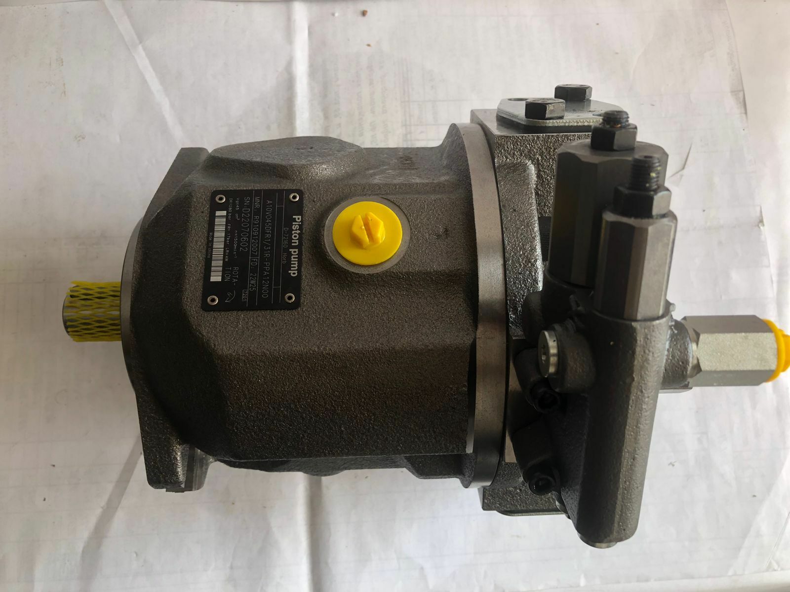 A10VSO45DFR1/31R-PPA12N00 - Насос аксиально-поршневой регулируемый с наклонной шайбой, рабочий объем 45 см3, DFR1 = регулятор давления и расхода, канал Х заглушен, номинальное давление 280 бар, уплотнения NBR