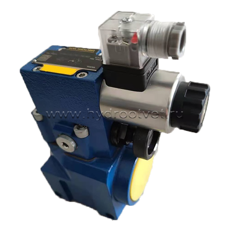 DBW30BG2-5X/315CW220-50N9K4 - Предохранительный клапан Ду32 с давлением настройки до 315 бар, управление - X и Y - внутренние с разгрузкой B = открыт с электроуправлением W220