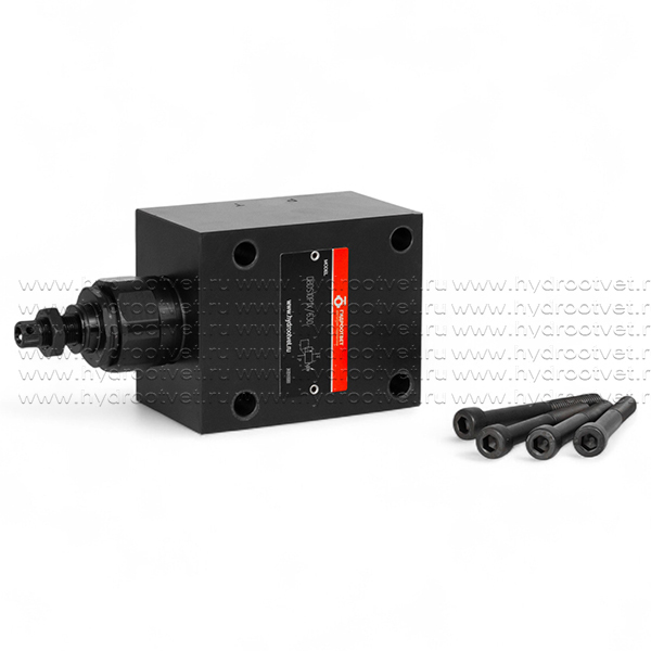 DBDS10P1X/630 - Предохранительный клапан прямого управления Ду10, давление регулировки до 630 бар, тип монтажа - встраиваемый, элемент регулировки S = винт