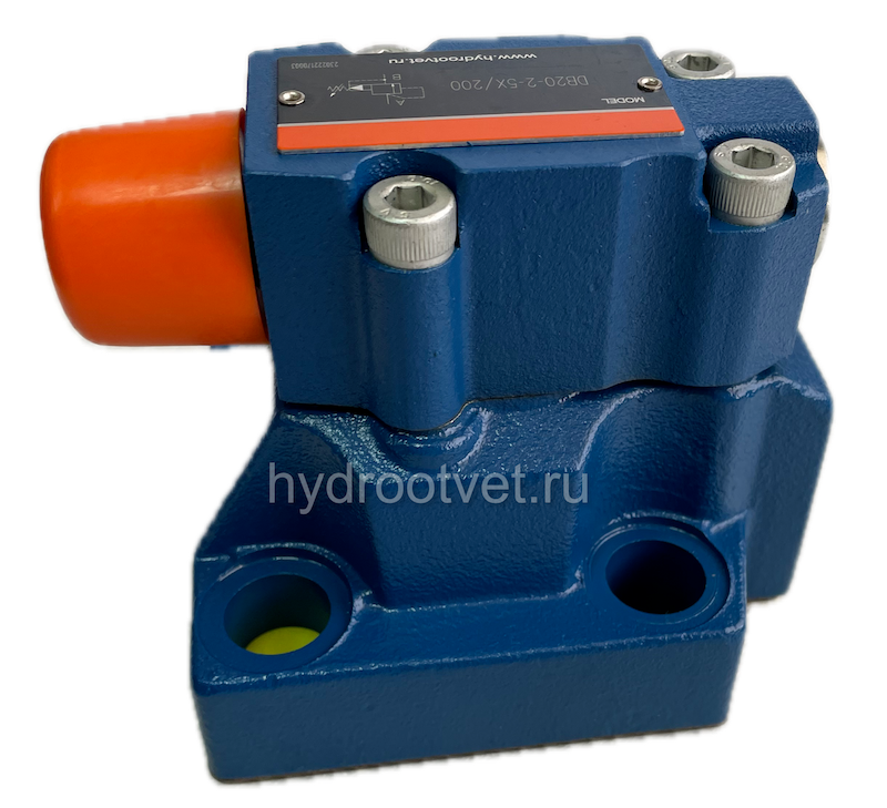 DB20-2-5X/100Y - Предохранительный клапан Ду25 с давлением настройки до 100 бар, управление - Y - внешний дренаж