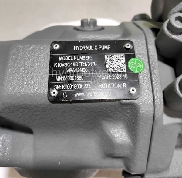 A10VSO18DFR/31R-VPA12N00 - Насос аксиально-поршневой регулируемый с наклонной шайбой, рабочий объем 18 см3, DFR = регулятор давления и расхода, номинальное давление 280 бар