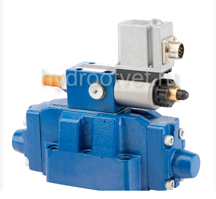 3DREME10P-6X/50YG24K31/A1V - Пропорциональный трехлинейный редукционный клапан со встроенным усилителем (OBE) и предохранительным клапаном, Ду10, давление регулировки до 50 бар, уплотнение V = FKM, сигнал управления A1 = 0–10 В