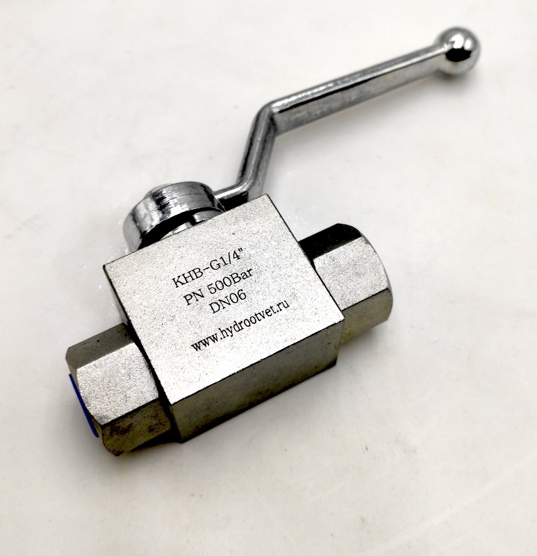 KHB-G1/4-1111-01-1 - Шаровой кран 2/2 на высокое давление, резьба G1/4"