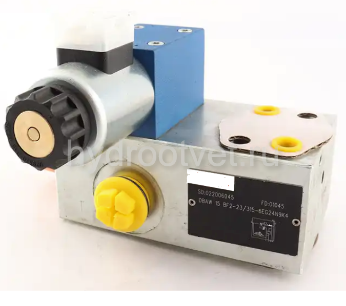 DBA15F2-2X/315 - Предохранительный блок насоса Ду16 с давлением настройки до 315 бар