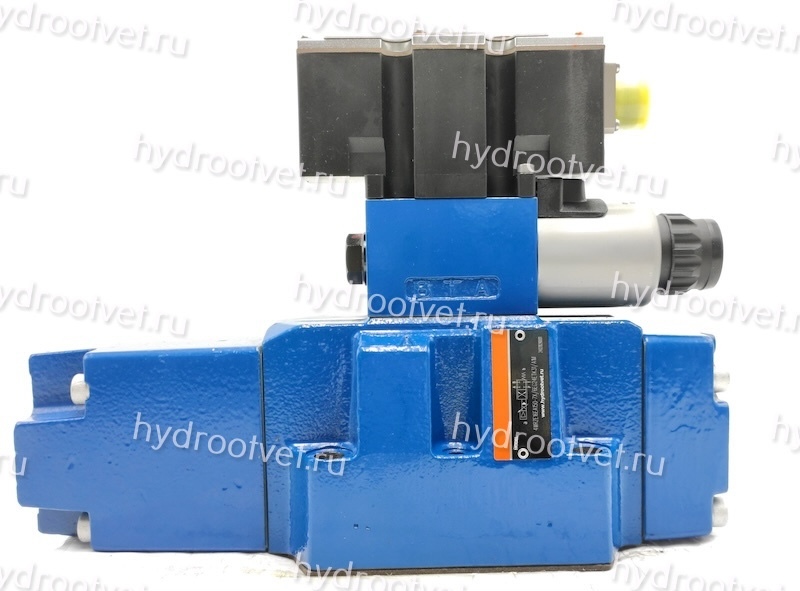 4WRZE16EA150-7X/6EG24ETK31/A1M - Пропорциональный распределитель Ду16 со встроенным усилителем (OBE), номинальный расход 150 л/мин, схема EA, каналы управления ET - X и Y - внутренние, сигнал управления ± 10 В