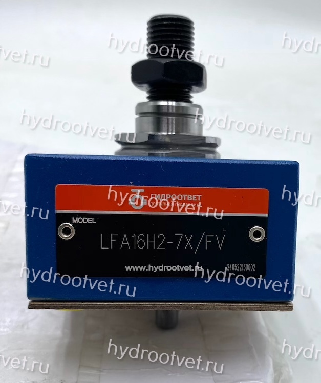 LFA16H2-7X/F - Крышка для логического клапана, типоразмер Ду16 функционал - H2 = крышка со одним каналом X и ограничителем хода картриджного клапана, внешний канал X - F = есть, уплотнение NBR