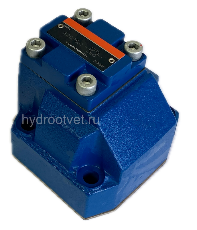 S20P5-10/ - Обратный клапан для монтажа на плиту Ду25, давление открытия 5 бар, уплотнение NBR