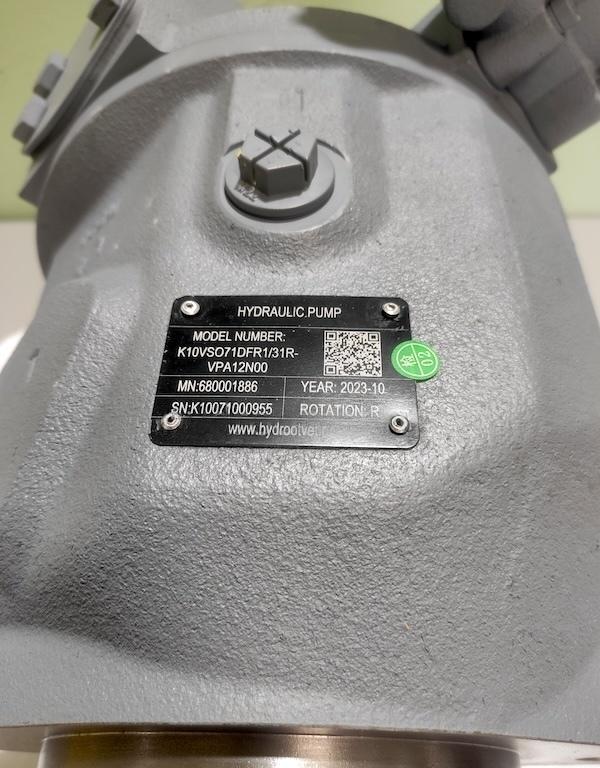 A10VSO71DFLR/31R-VPA12N00 - Насос аксиально-поршневой регулируемый с наклонной шайбой, рабочий объем 71 см3, DFLR = регулятор давления, расхода и мощности (при заказе указывается мощность электродвигателя, в величине крутящего момента), номинальное давлен