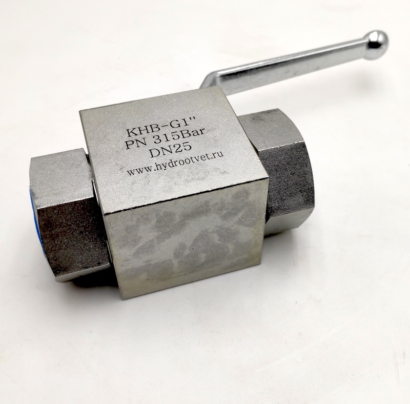 KHB-G1-1111-01-1 - Шаровой кран 2/2 на высокое давление, резьба G1"